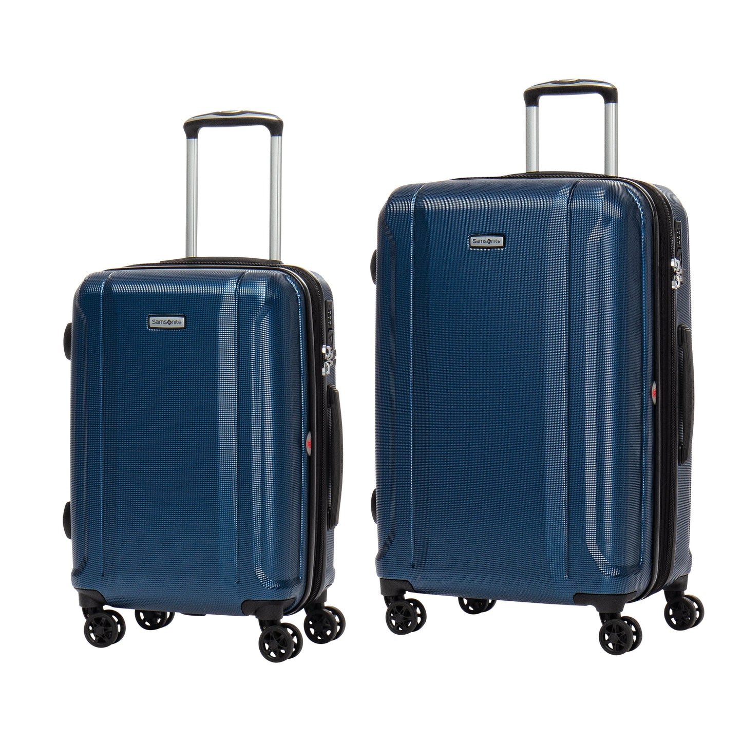 2026 Samsonite Omni 3.0 – 2-częściowy zestaw walizek na kółkach z możliwością rozszerzenia (bagaż podręczny i średni)(Azul)