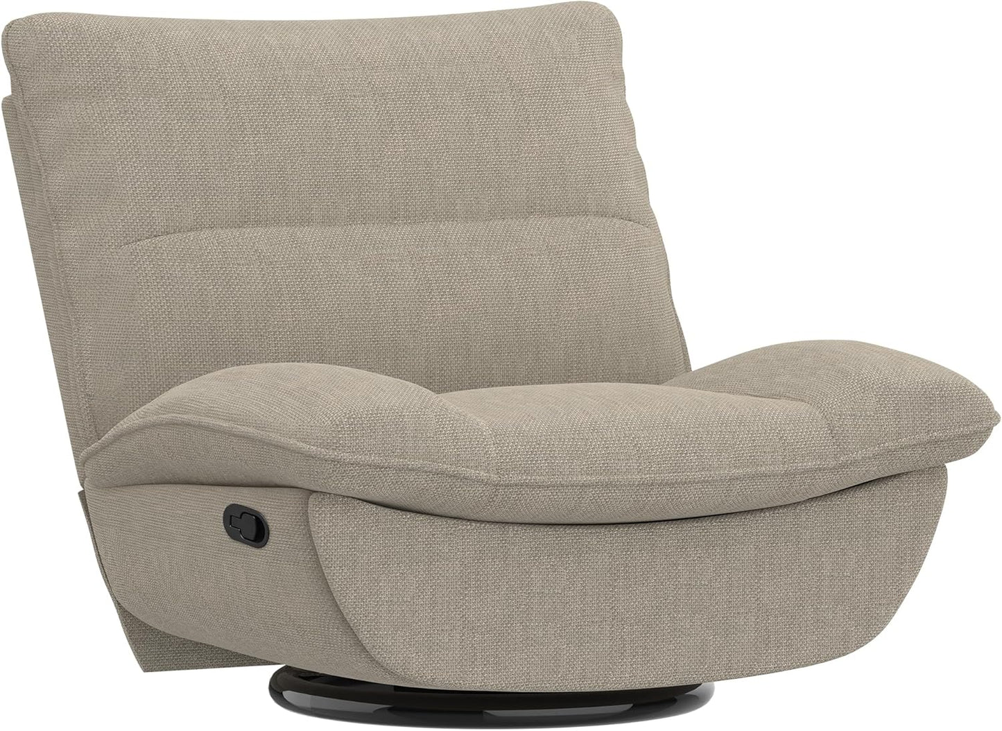 Fotel relaksacyjny FLEXISPOT XC6, sofa obrotowa z funkcją bujania, fotel telewizyjny z regulowanym oparciem, fotel rozkładany do sypialni, salonu i kina domowego (beżowy)(XC6 Manual/Beige)