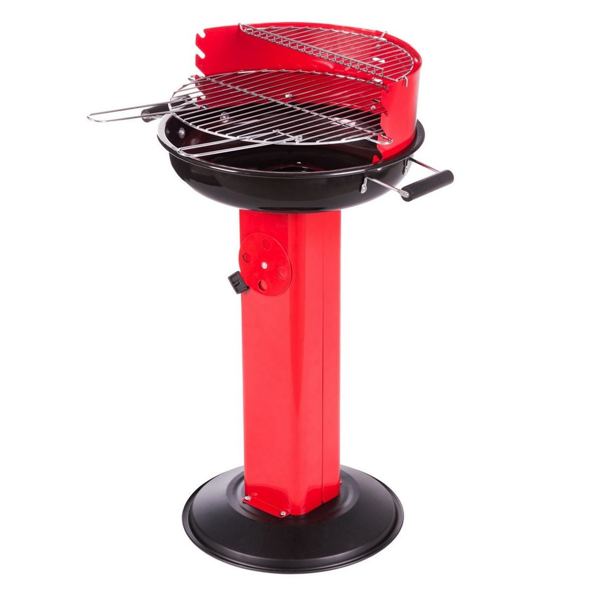 Grill węglowy Bella z czerwonym stalowym grillem 88x58x54 cm(Por omisión)