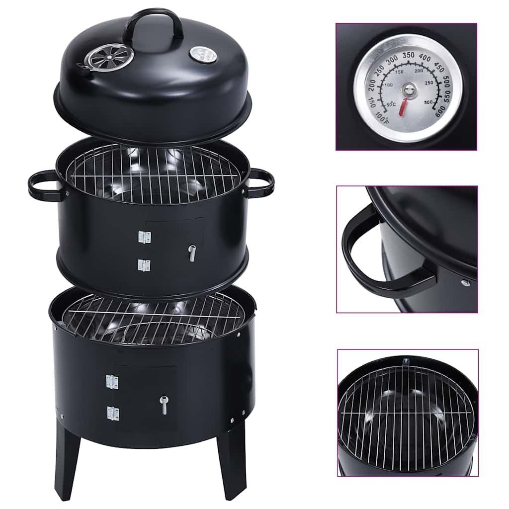 Grill węglowy 3 w 1, wędzarnia, 40 x 80 cm, Vidaxl(Por omisión)