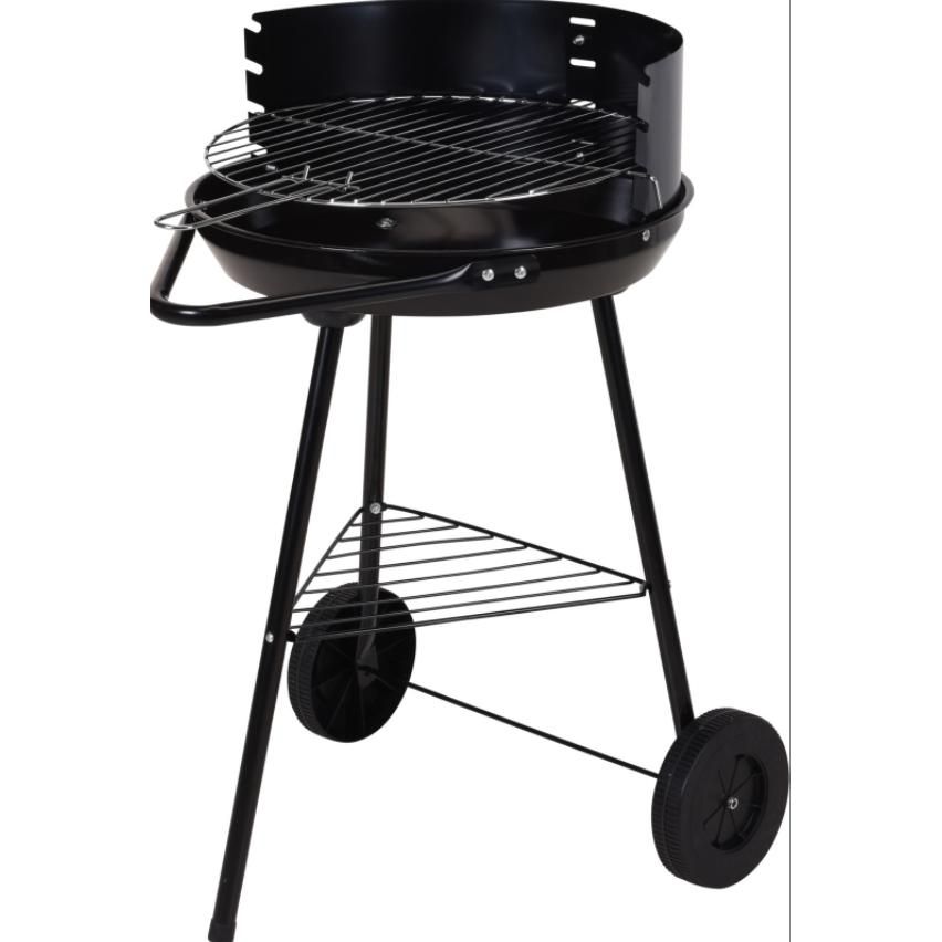 Czarny grill węglowy 40x45xh70cm,(Por omisión)