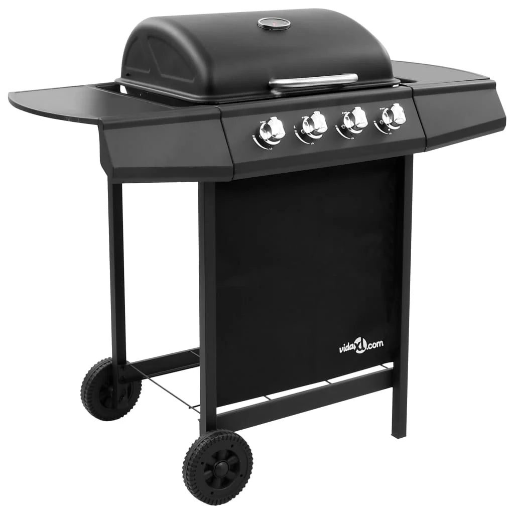 Grill gazowy z 4 palnikami, czarny V0202(Unico/Negro)